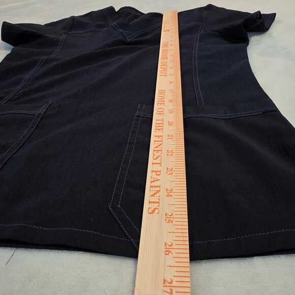 Wonderwink‎ Womens V-Neck Scrub Top S Short Sleeve Two-Pocket Cotton/Polyester - Picture 12 of 12